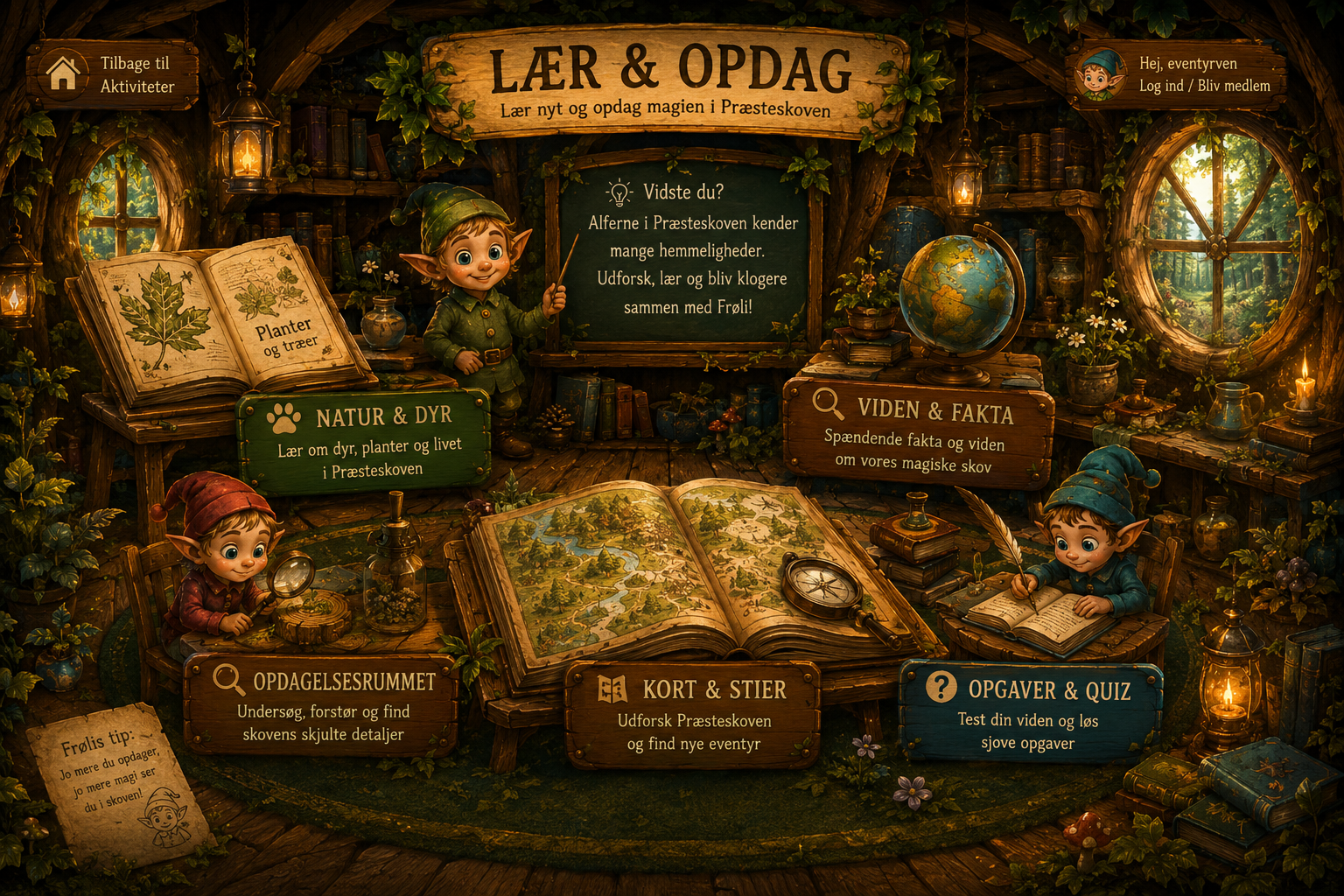 Lær og opdag magien i Præsteskoven